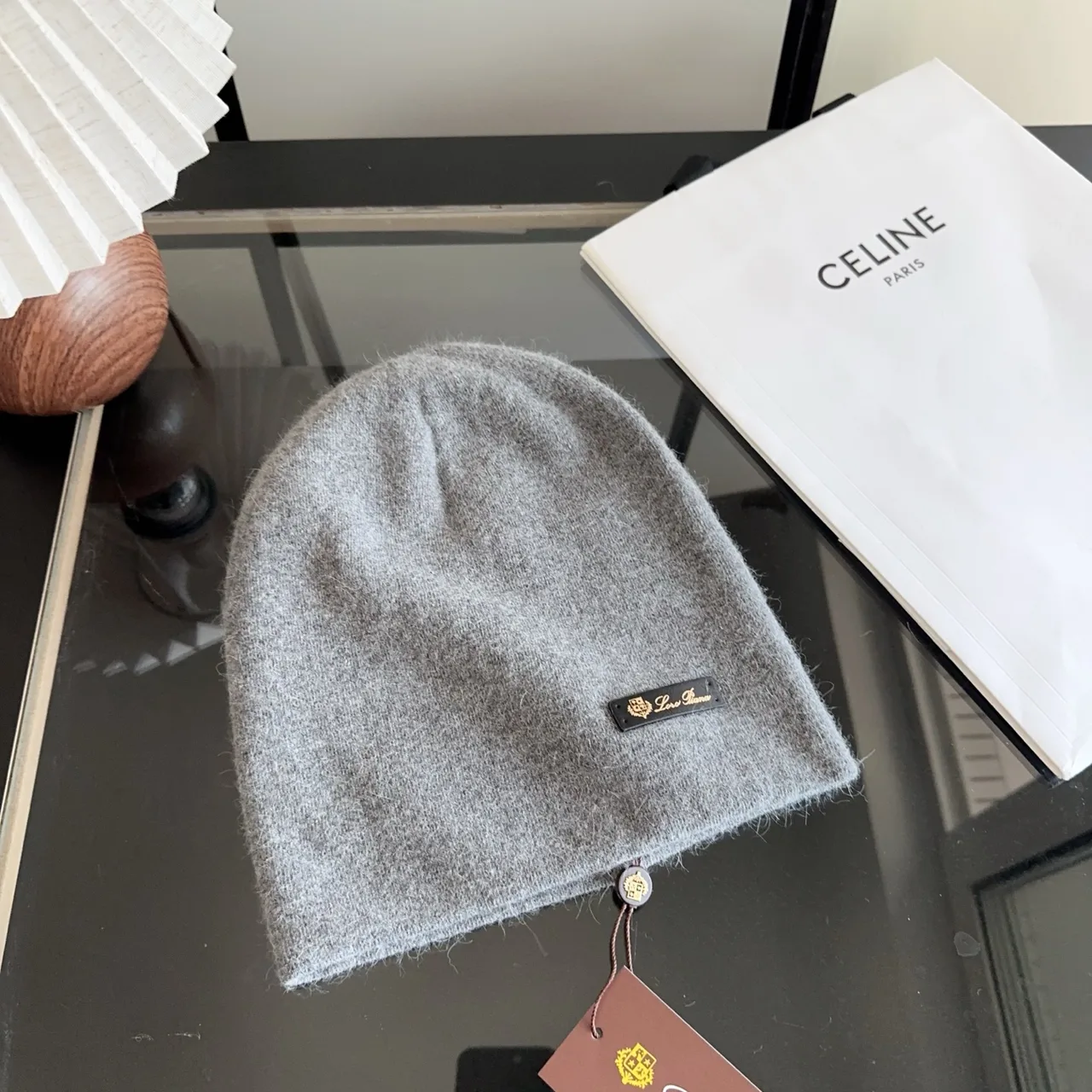Celine Beanie in Grey · view 1