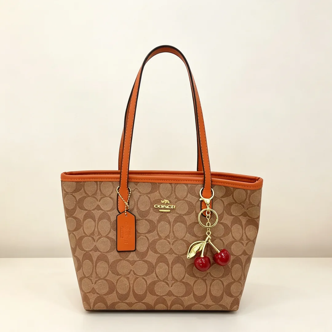 Coach 3293 Tote in Brown & White & Grey & Beige & Pink · view 8