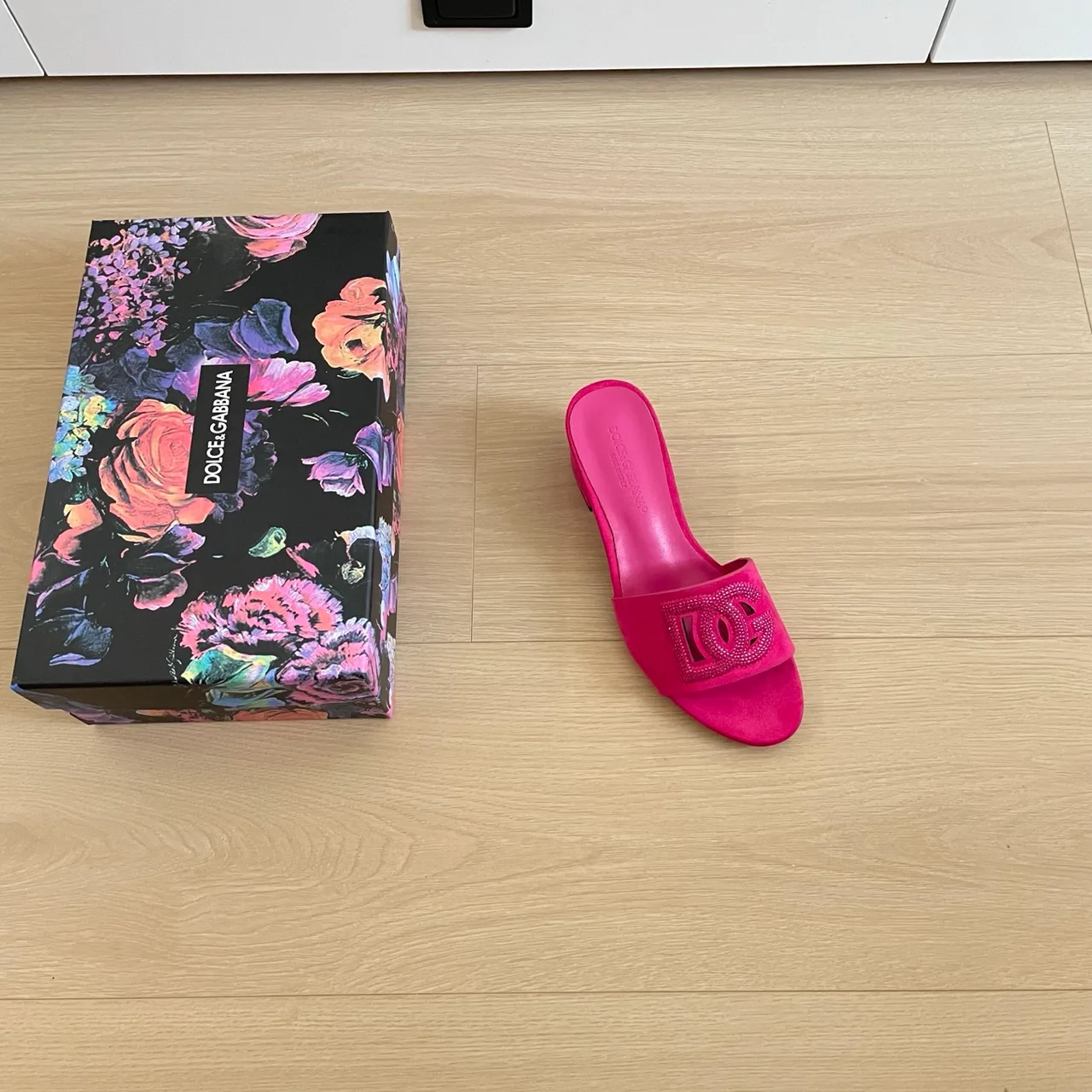 Dolce & Gabbana Sheepskin Mules in Pink · view 7