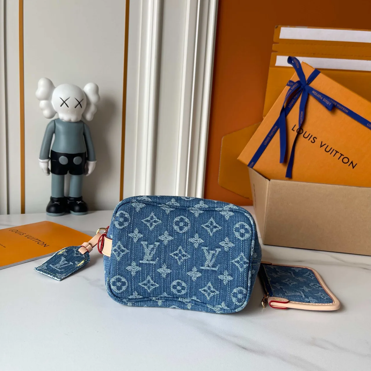 Louis Vuitton Cowhide Denim All In BB Bag in Blue · view 5