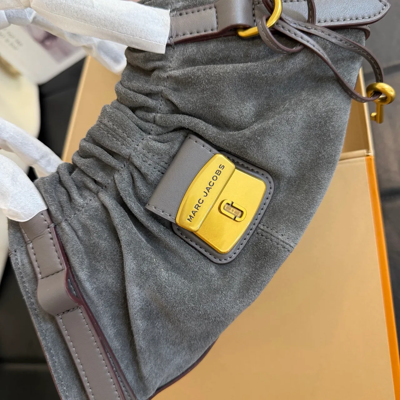 Marc Jacobs Cowhide Top-Handle Bag in Grey · view 4