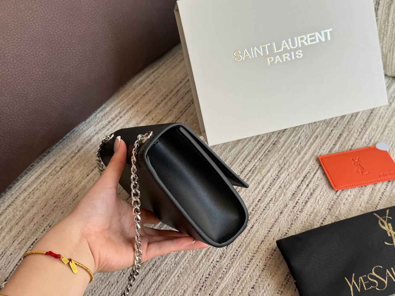 Saint Laurent Clutch in Black · view 2