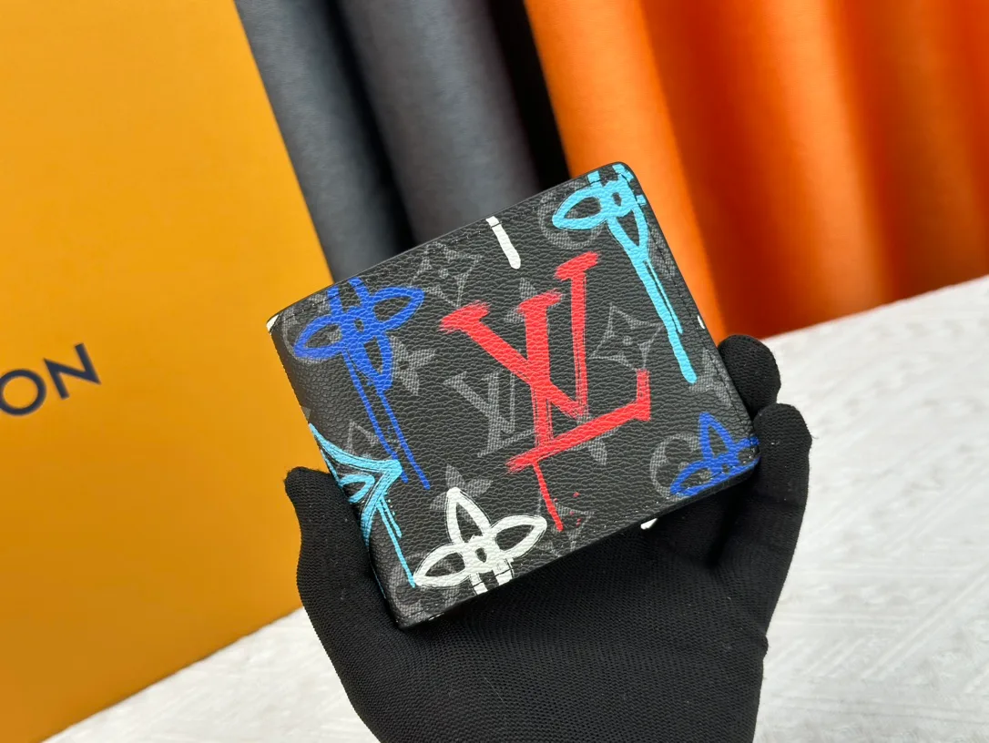Louis Vuitton Canvas Monogram Wallet in Black · view 1