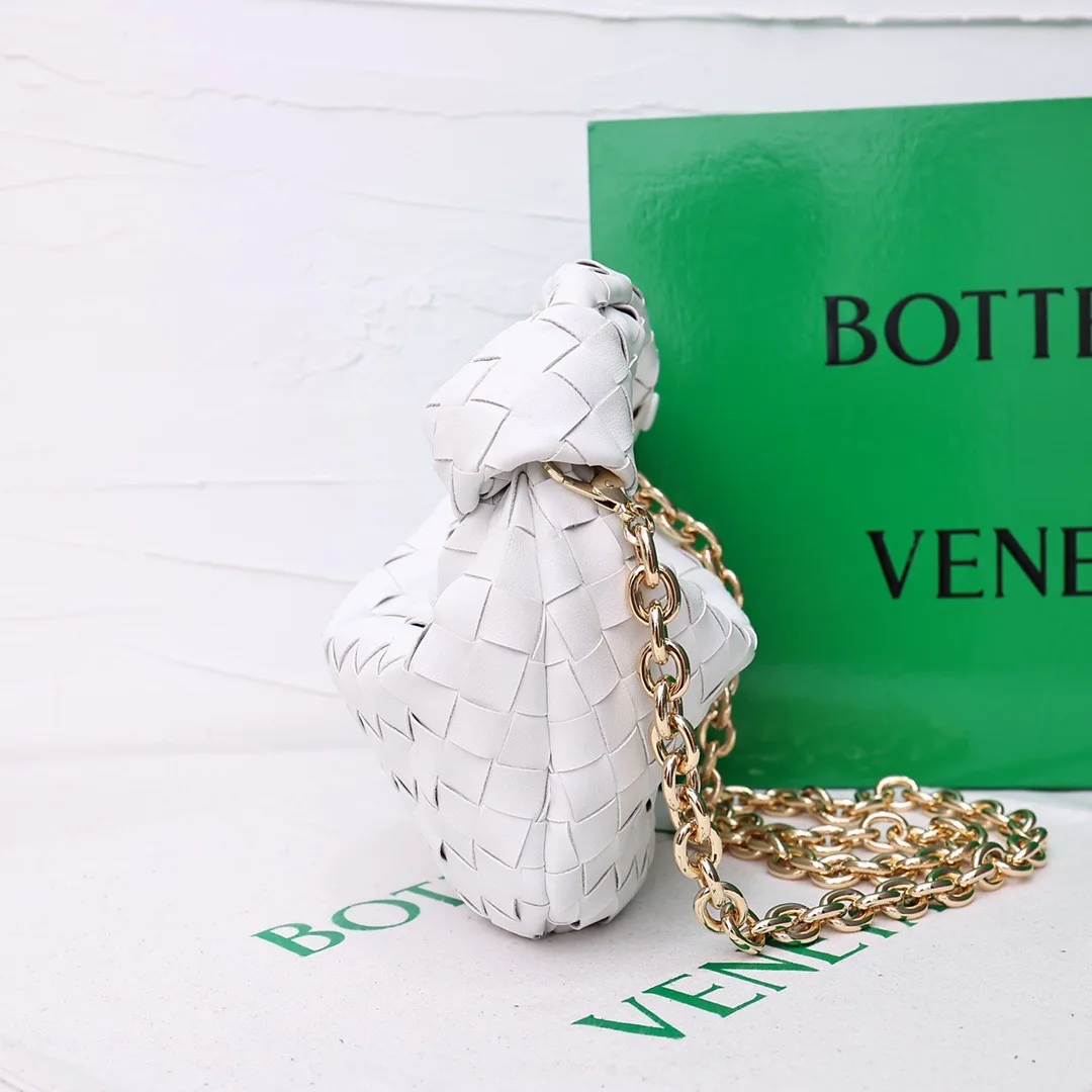Bottega Veneta Woven Hobo Bag in White · view 3