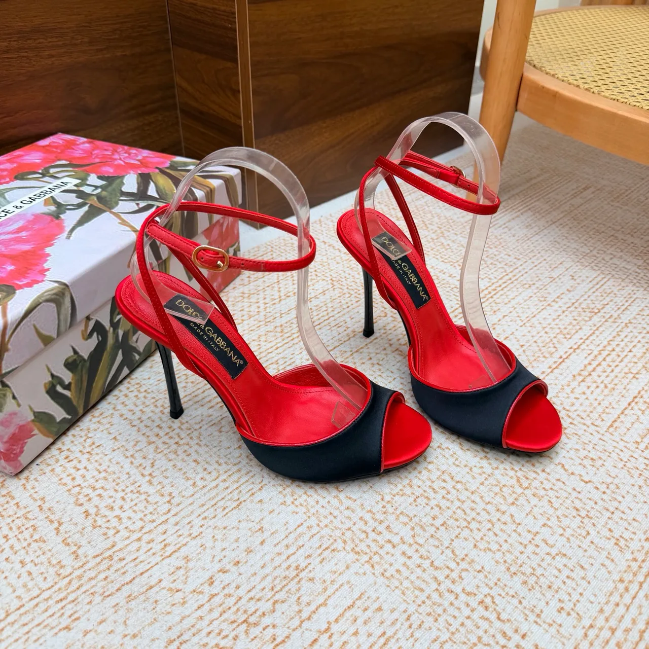 Dolce & Gabbana Heeled Sandals in Red · view 7