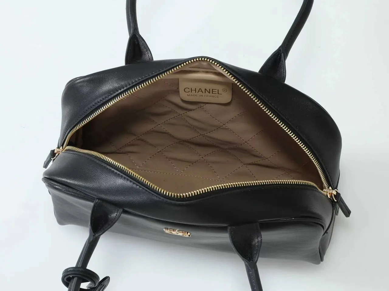 Chanel Quilted Shoulder Bag in Black · view 7