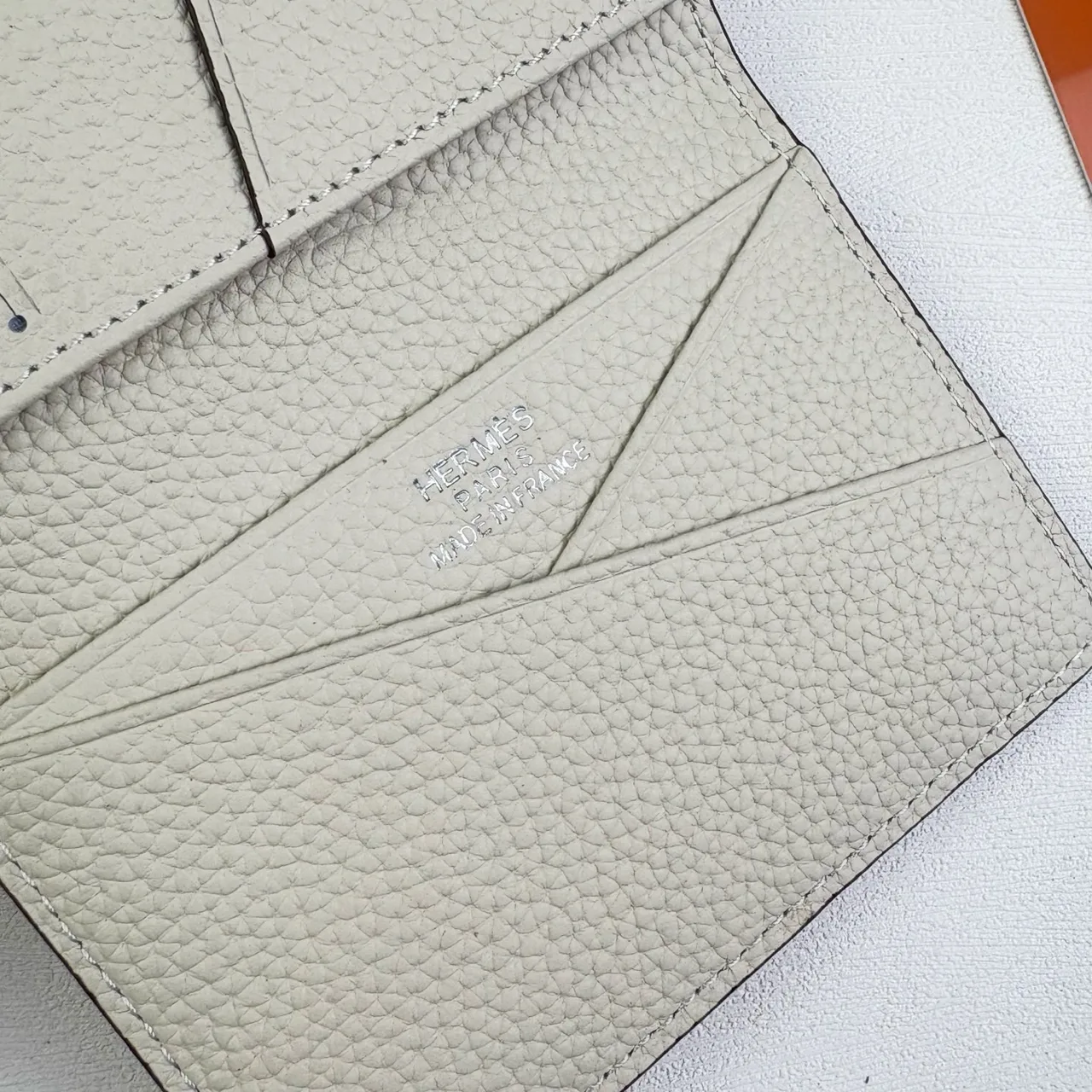 Hermes Wallet in Brown & Grey · view 8