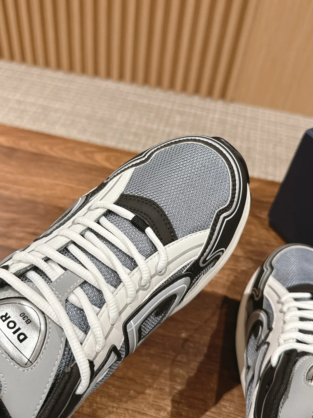 Dior Smooth Sneakers in Grey · view 6