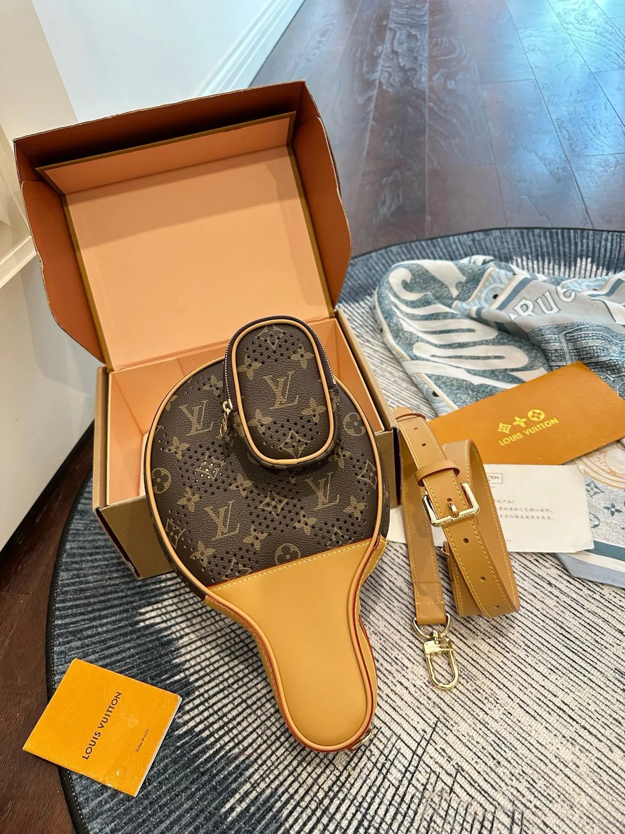 Louis Vuitton Canvas Round Backpack in Brown · view 2
