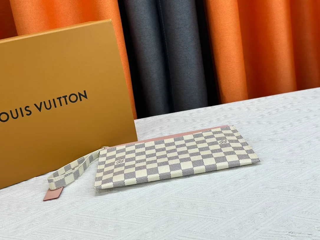 Louis Vuitton Calfskin Wristlet Pouch in White · view 4