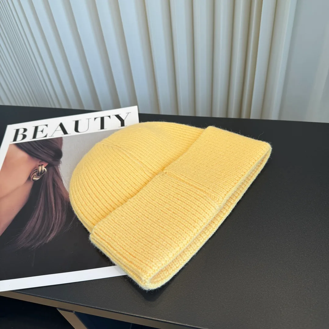 Balenciaga Knit Beanie in Yellow · view 6