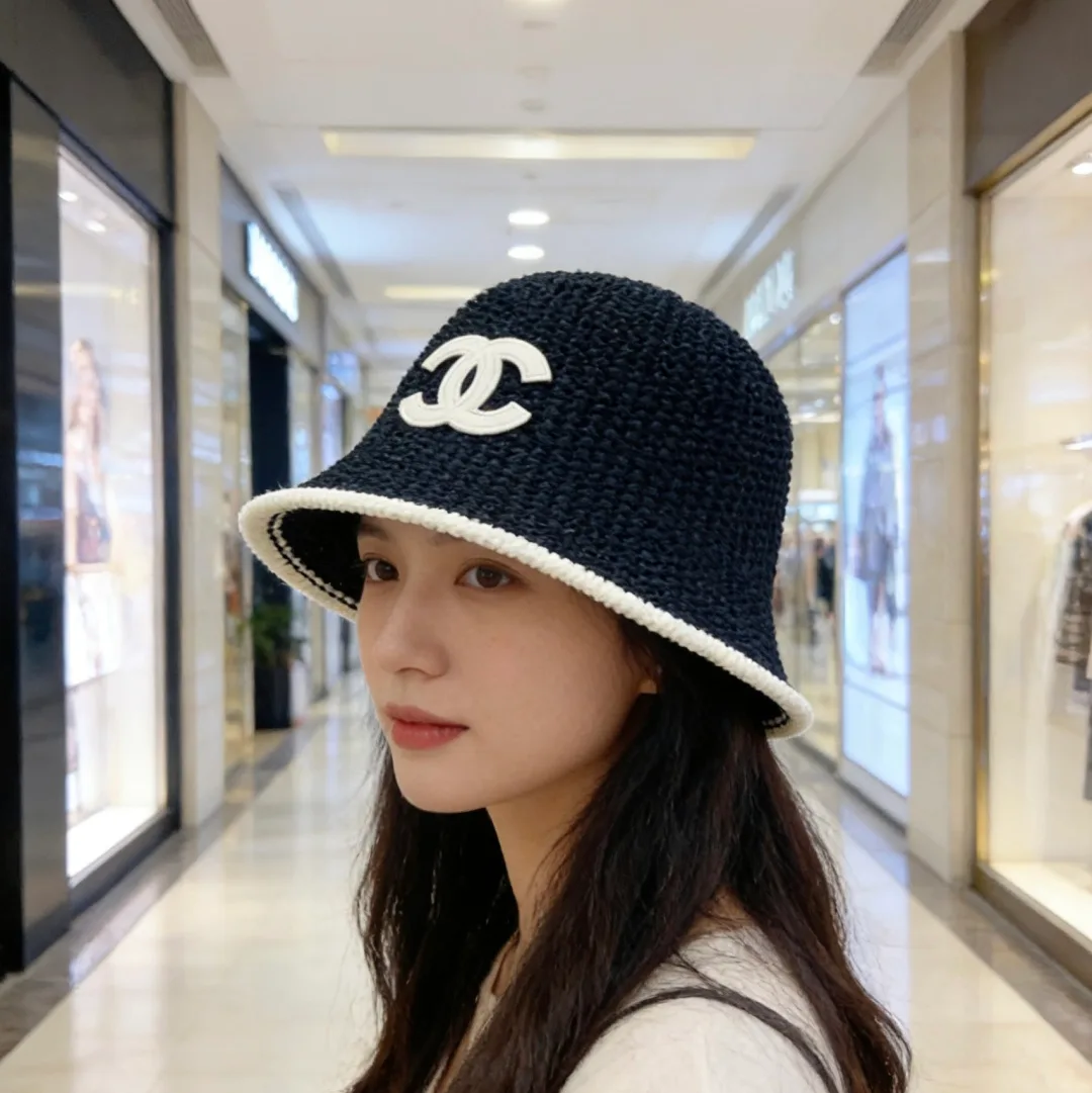 Chanel Knit Bucket Hat in Black · view 2