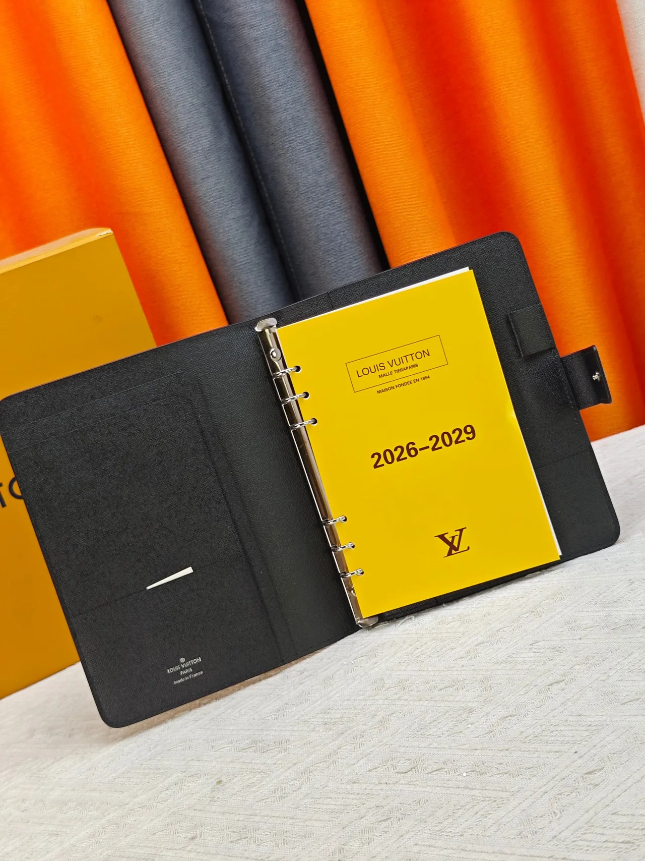 Louis Vuitton Canvas Agenda Cover in Black · view 4