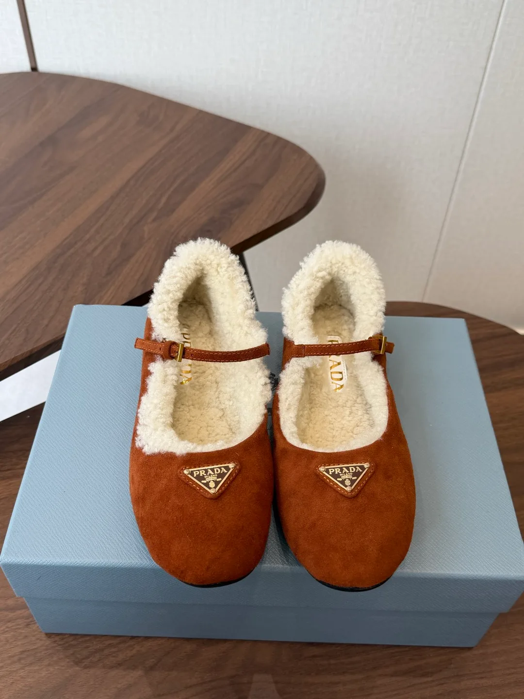 Prada Mary Jane Shoes in Brown · view 1