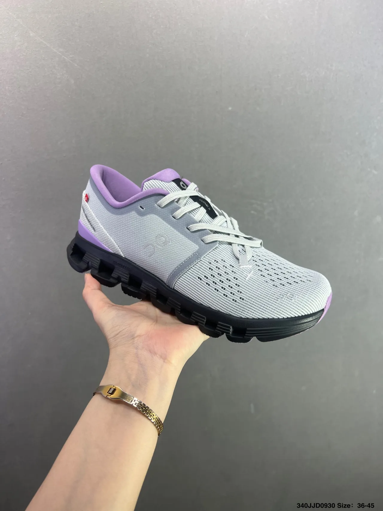 On Cloud X Sneakers in Grey · view 2