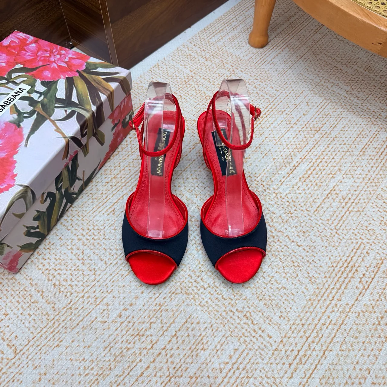 Dolce & Gabbana Heeled Sandals in Red · view 1
