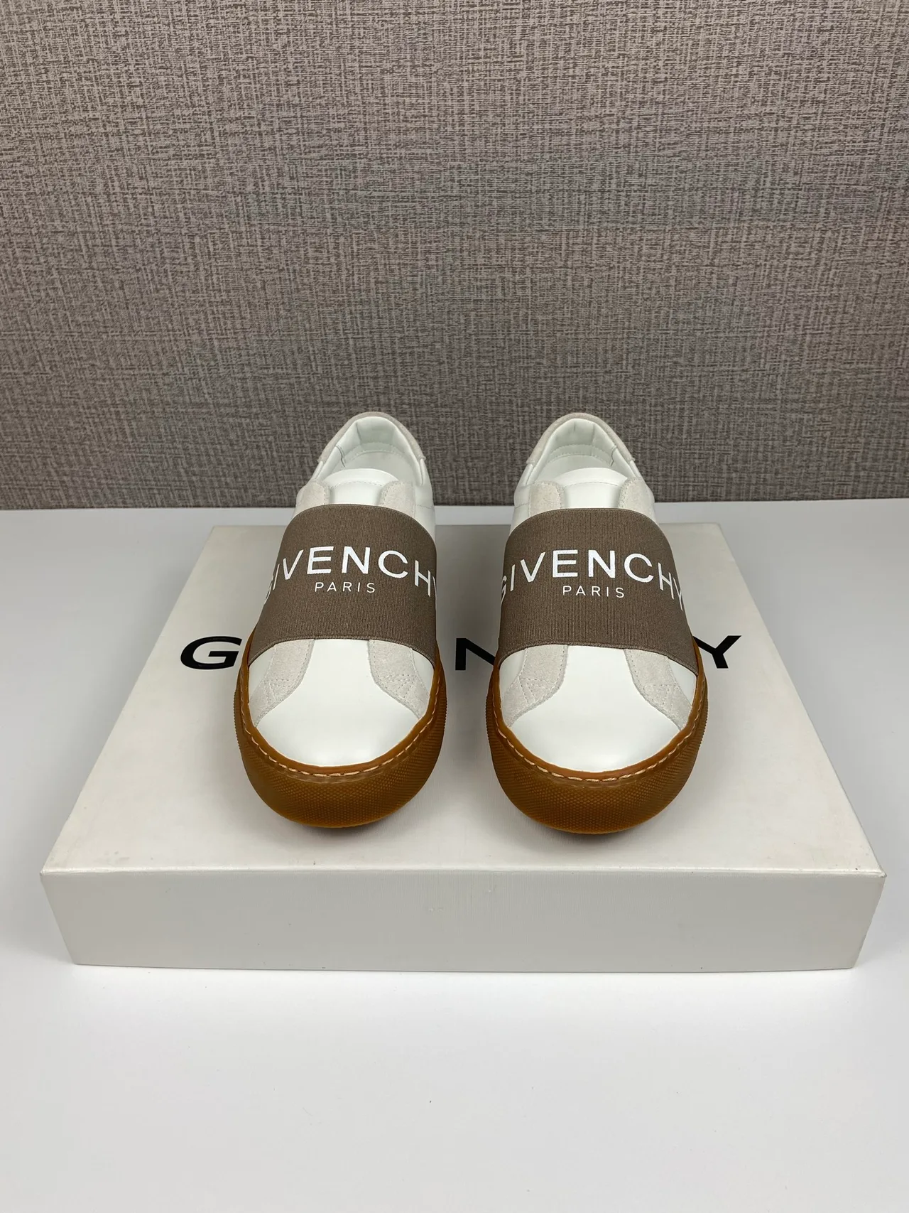 Givenchy Cowhide Urban Street Strap Sneakers in White · view 2