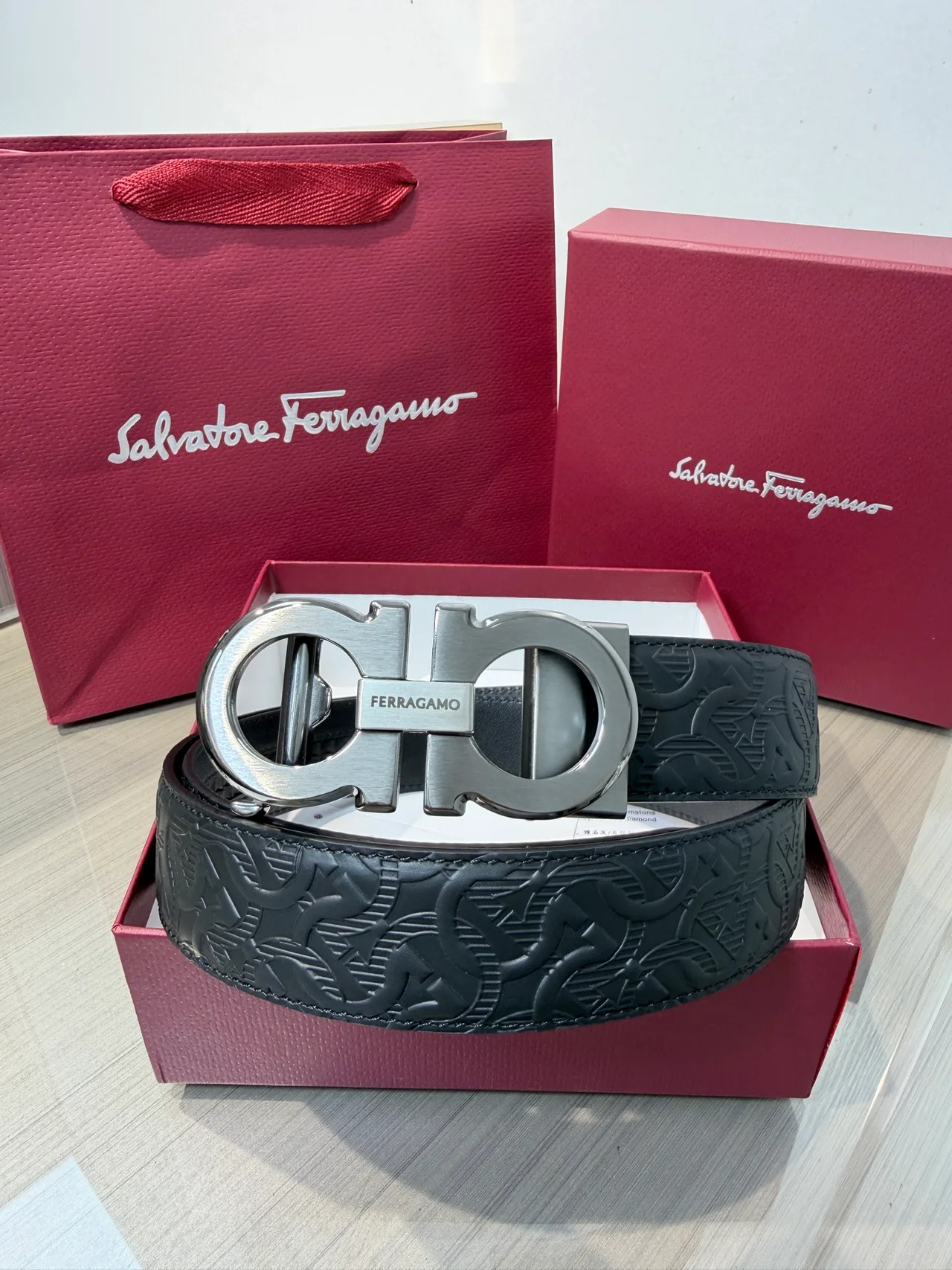 Ferragamo Belt in Black · view 2