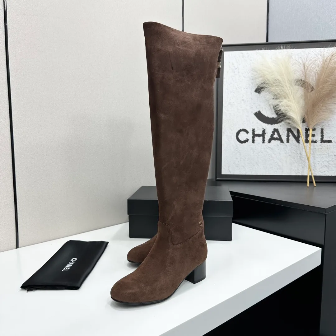 Chanel Cowhide Ankle Boots in Brown · view 5