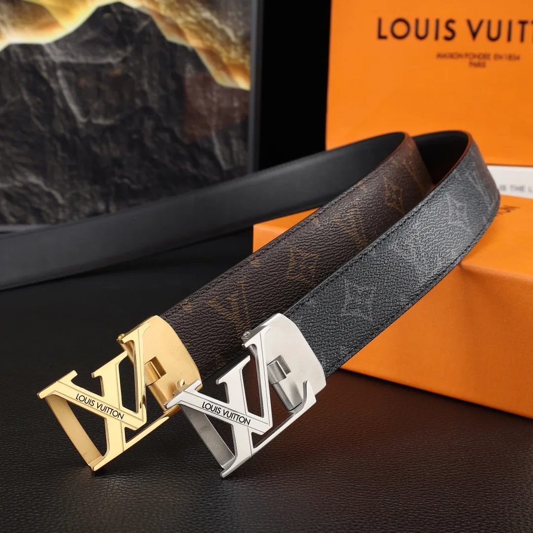 Louis Vuitton Belt in Brown & Black · view 8