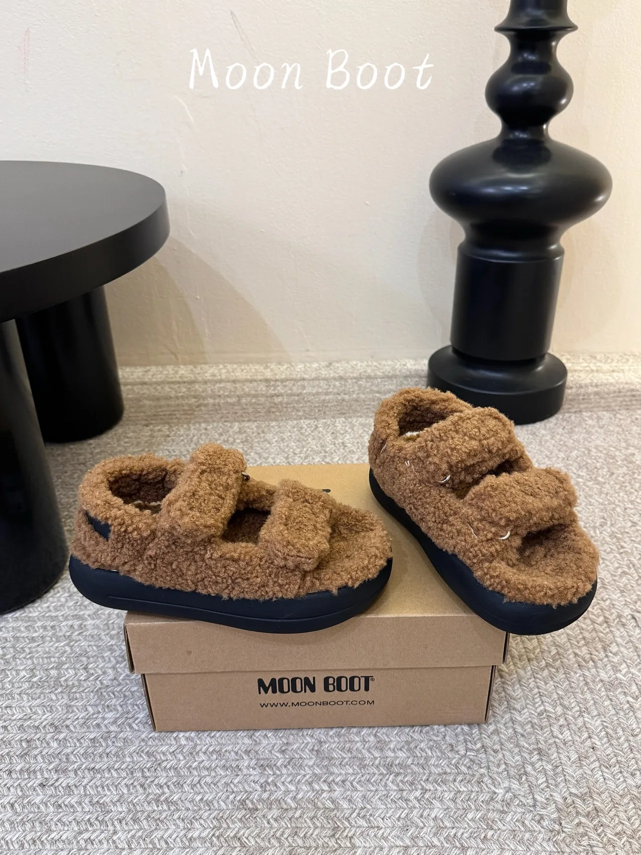 Teddy Double-Strap Sandals in Brown · view 5
