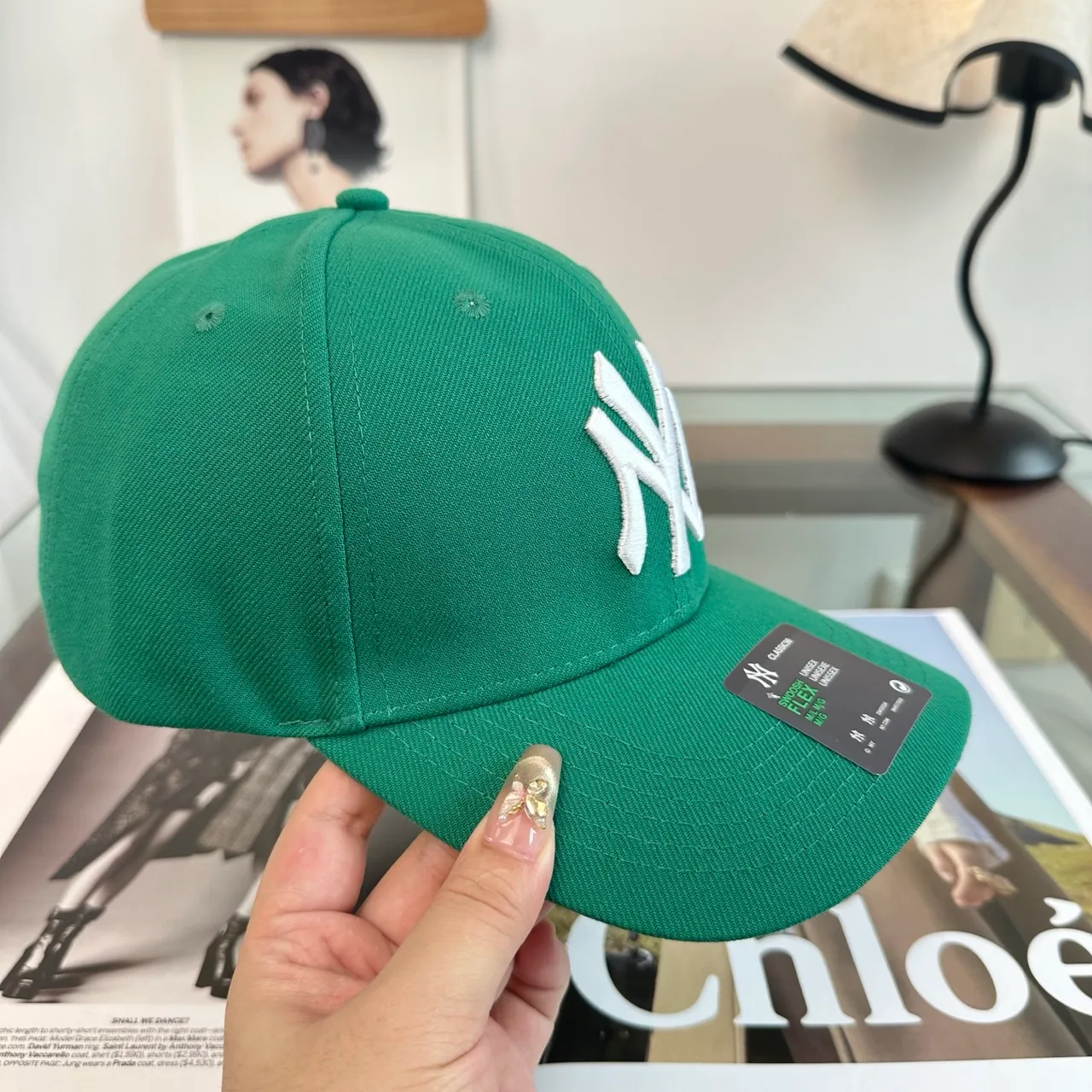 New Era Baseball Cap in Green · view 6