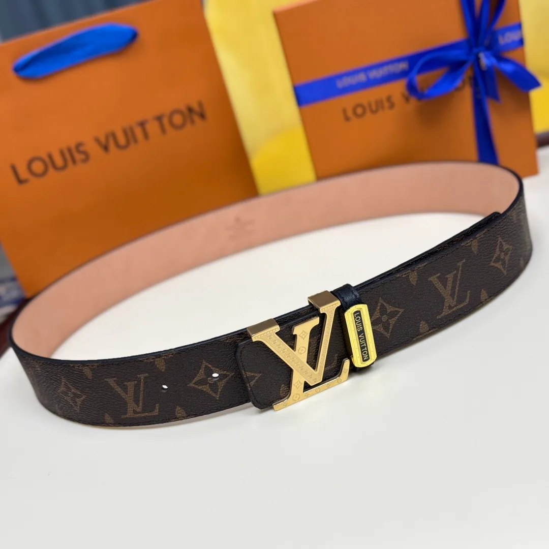 Louis Vuitton LV Monogram Belt in Brown · view 4