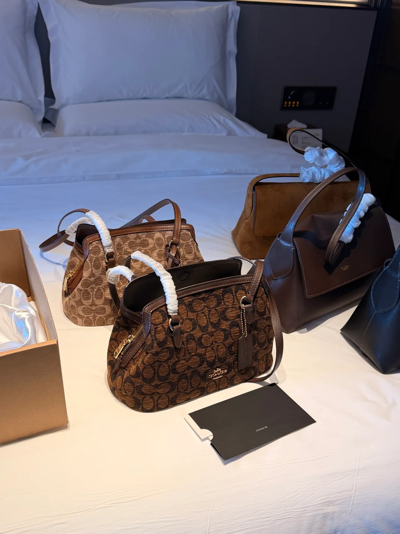 Coach Smooth Zip Satchel in Brown · view 3