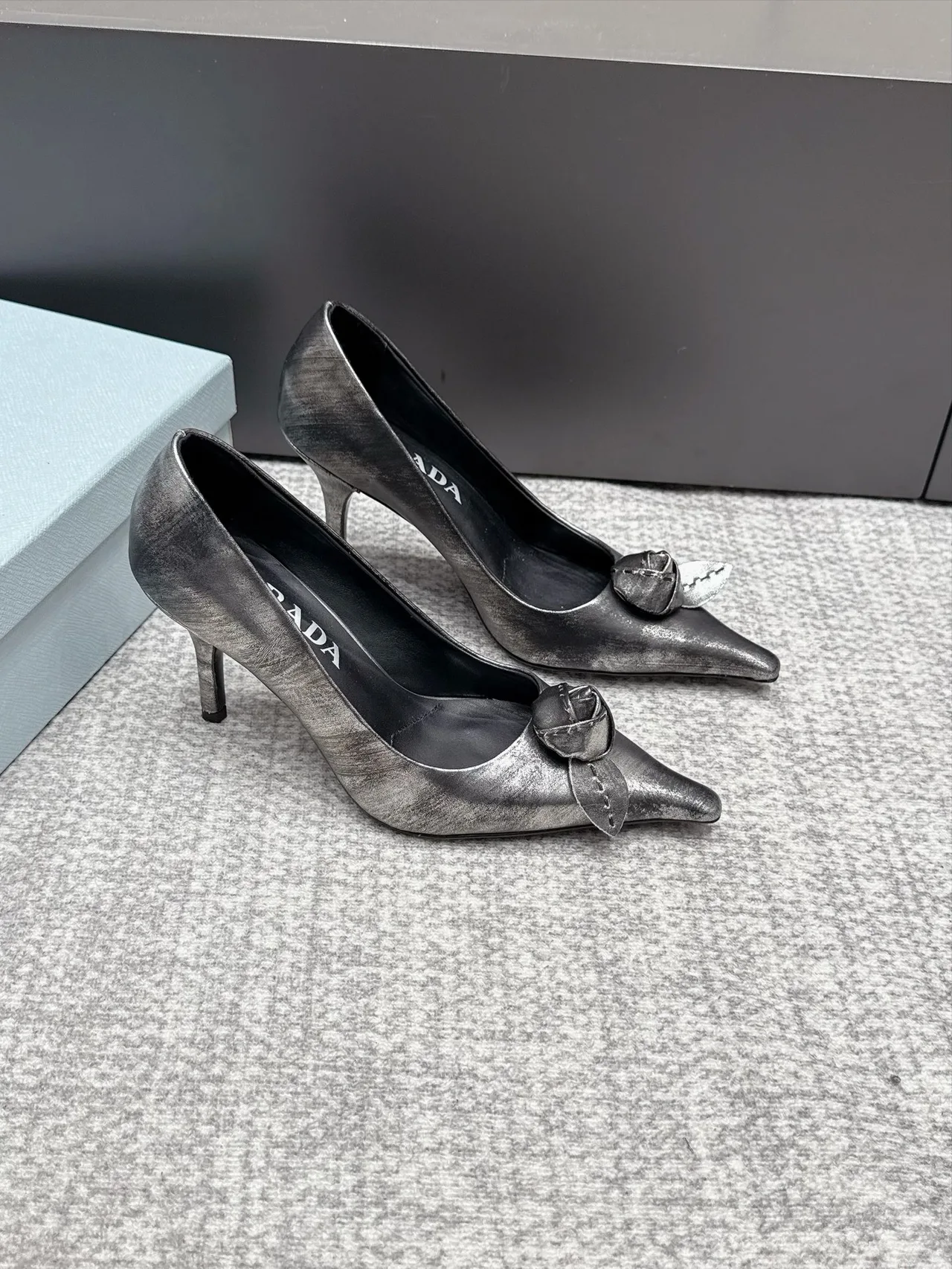 Prada Ankle Boots in Grey · view 1
