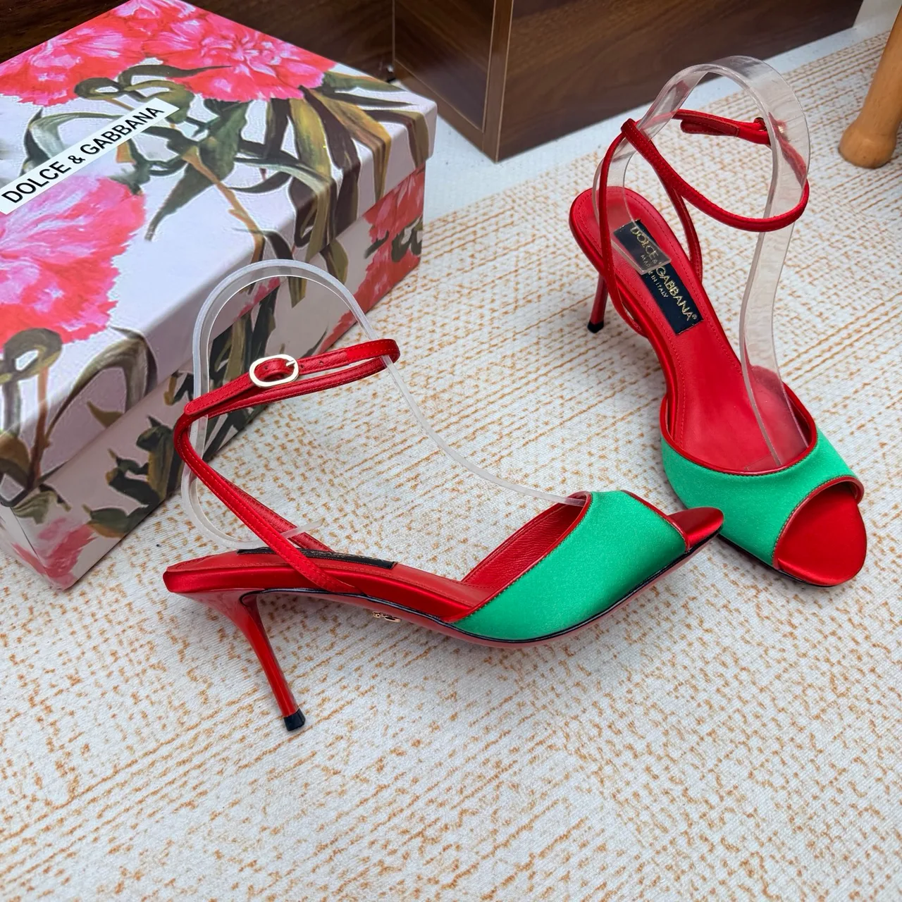 Dolce & Gabbana Heeled Sandals in Red · view 6