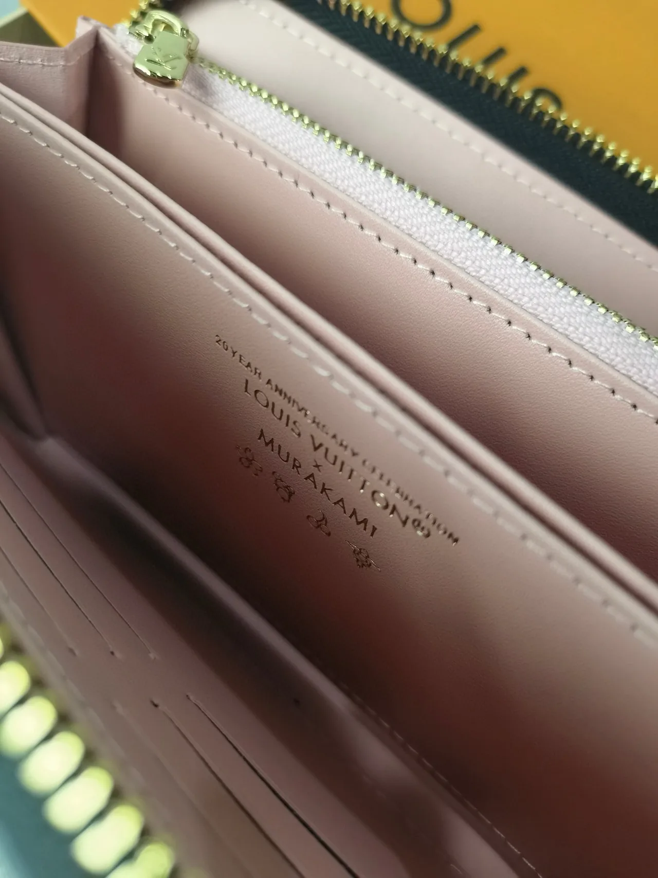 Louis Vuitton Lambskin Wallet in Black · view 6