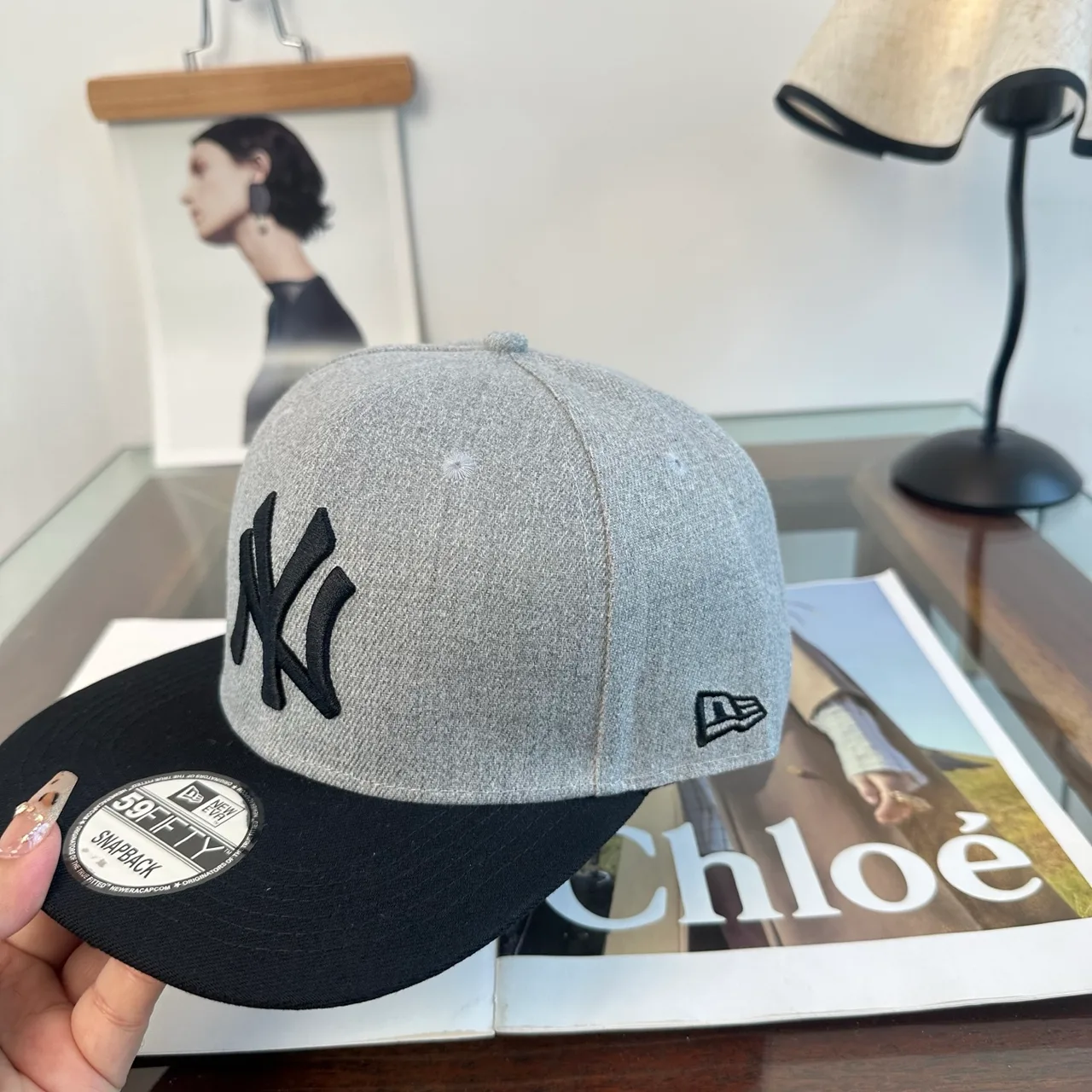 New Era Baseball Cap in Grey · view 6