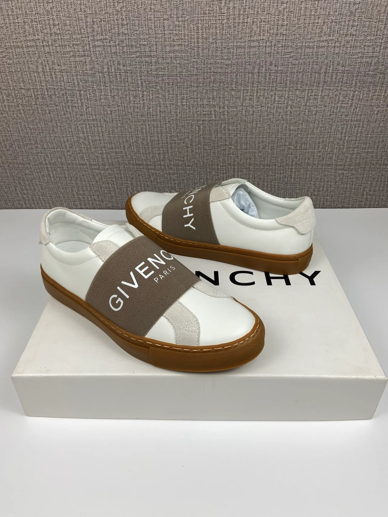 Givenchy Cowhide Urban Street Strap Sneakers in White · view 4