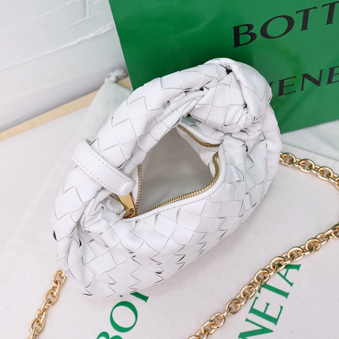 Bottega Veneta Woven Hobo Bag in White · view 8
