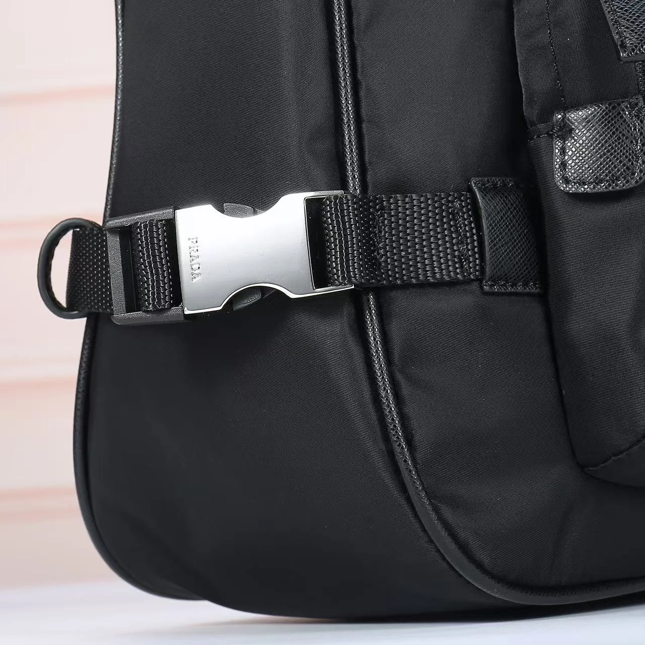 Prada Nylon Crossbody Bag in Black · view 8