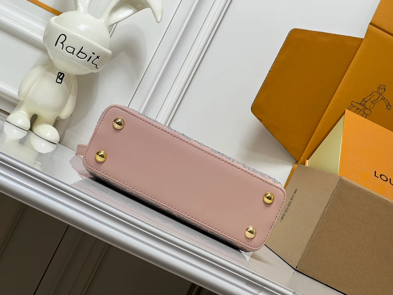 Louis Vuitton Cowhide Quilted Top-Handle Bag in Pink · view 7