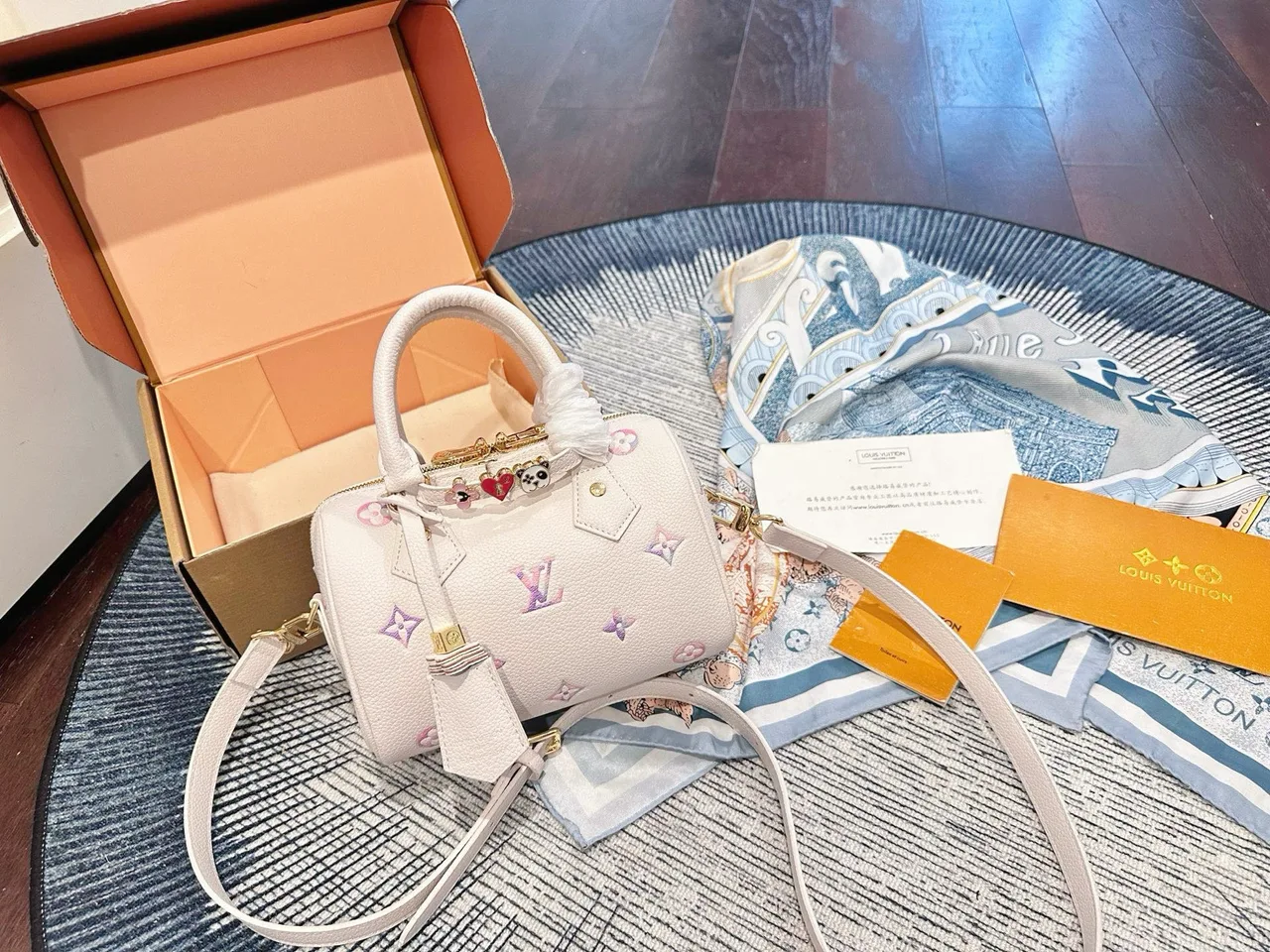 Louis Vuitton Speedy Nano Bag in White · view 2