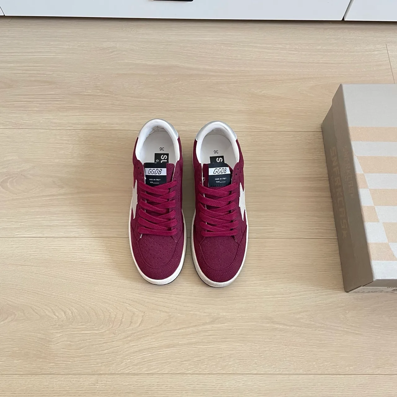 Golden Goose Sneakers in Burgundy · view 1