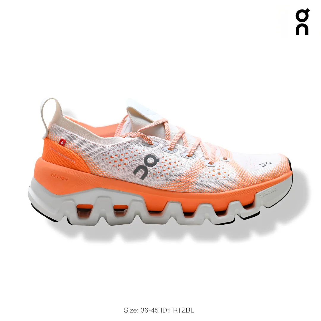 On Mesh-Upper Lug-Sole Sneakers in White · view 1