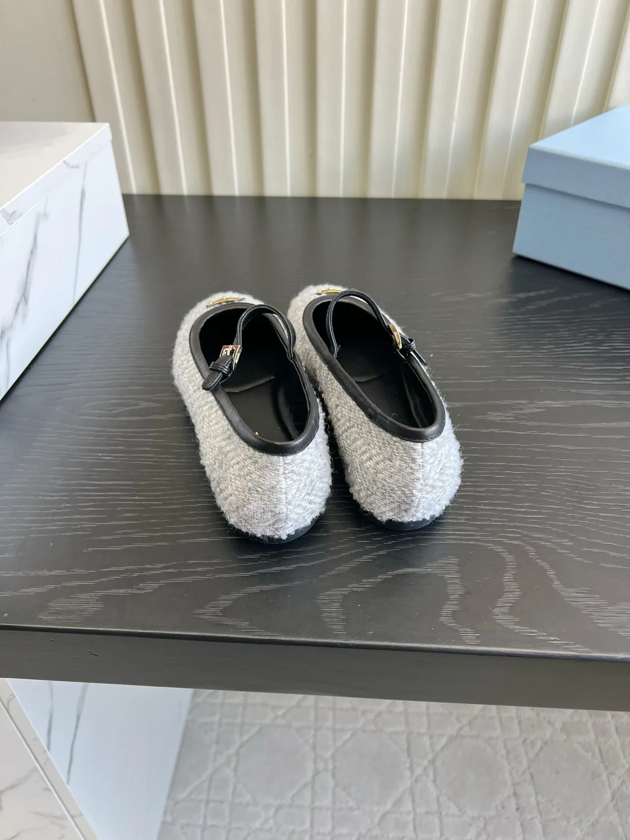 Prada Flats in Grey · view 4