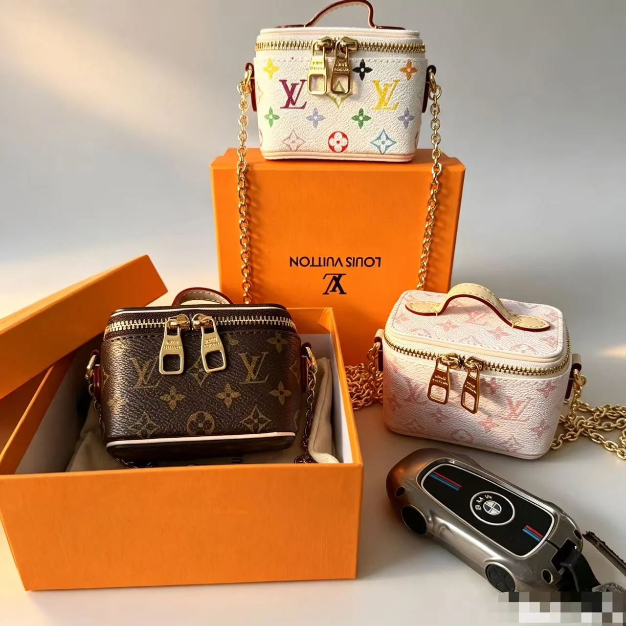 Louis Vuitton Vanity Bag in White / Brown · view 4