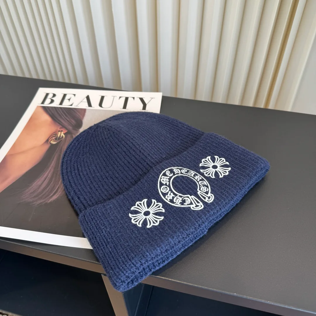 Chrome Hearts Beanie in Blue · view 1
