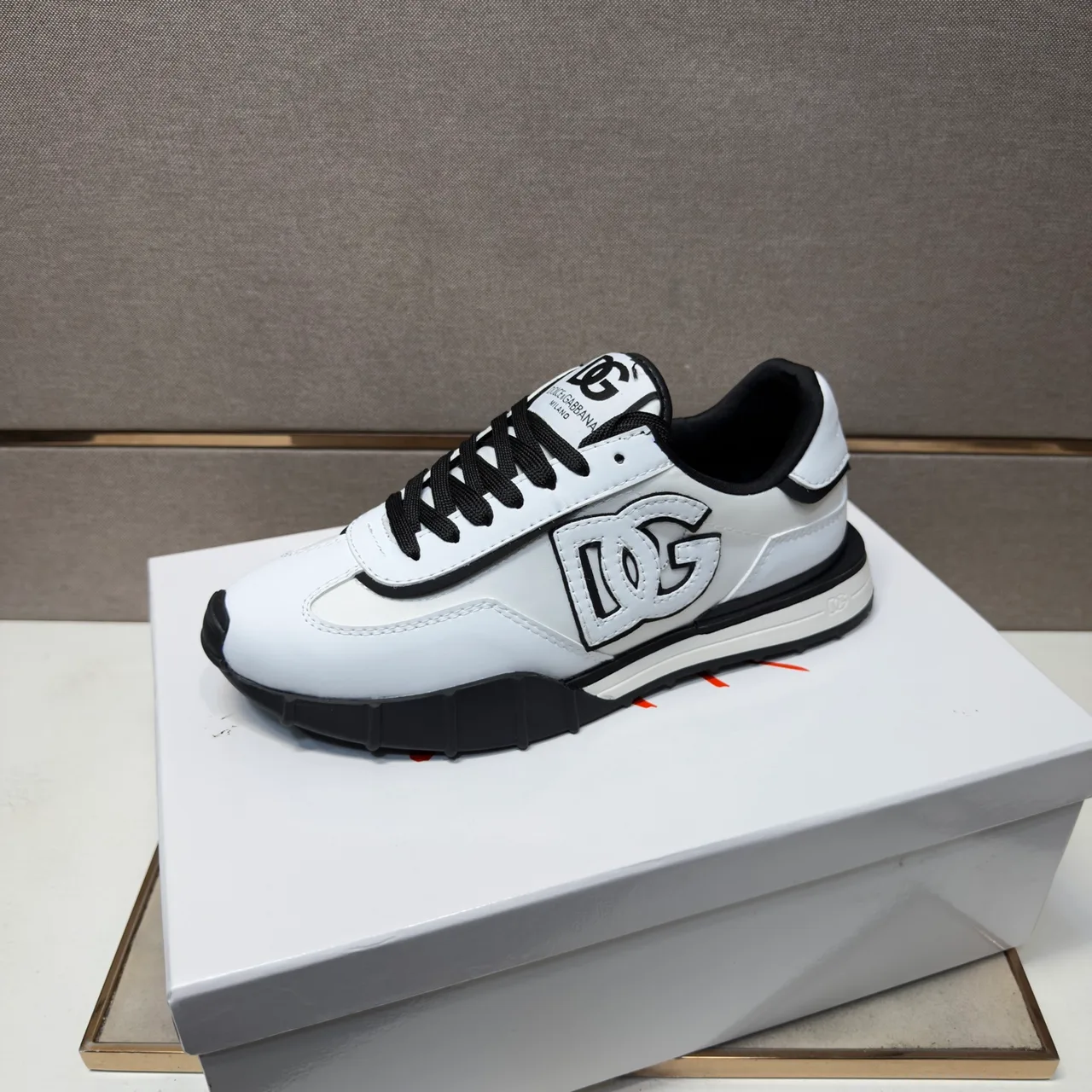 Dolce & Gabbana Glossy Sneakers in White · view 5