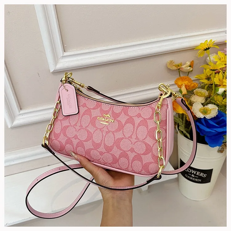Coach 6921 Shoulder Bag in Black & Pink & Blue & Green & White & Beige & Brown · view 2