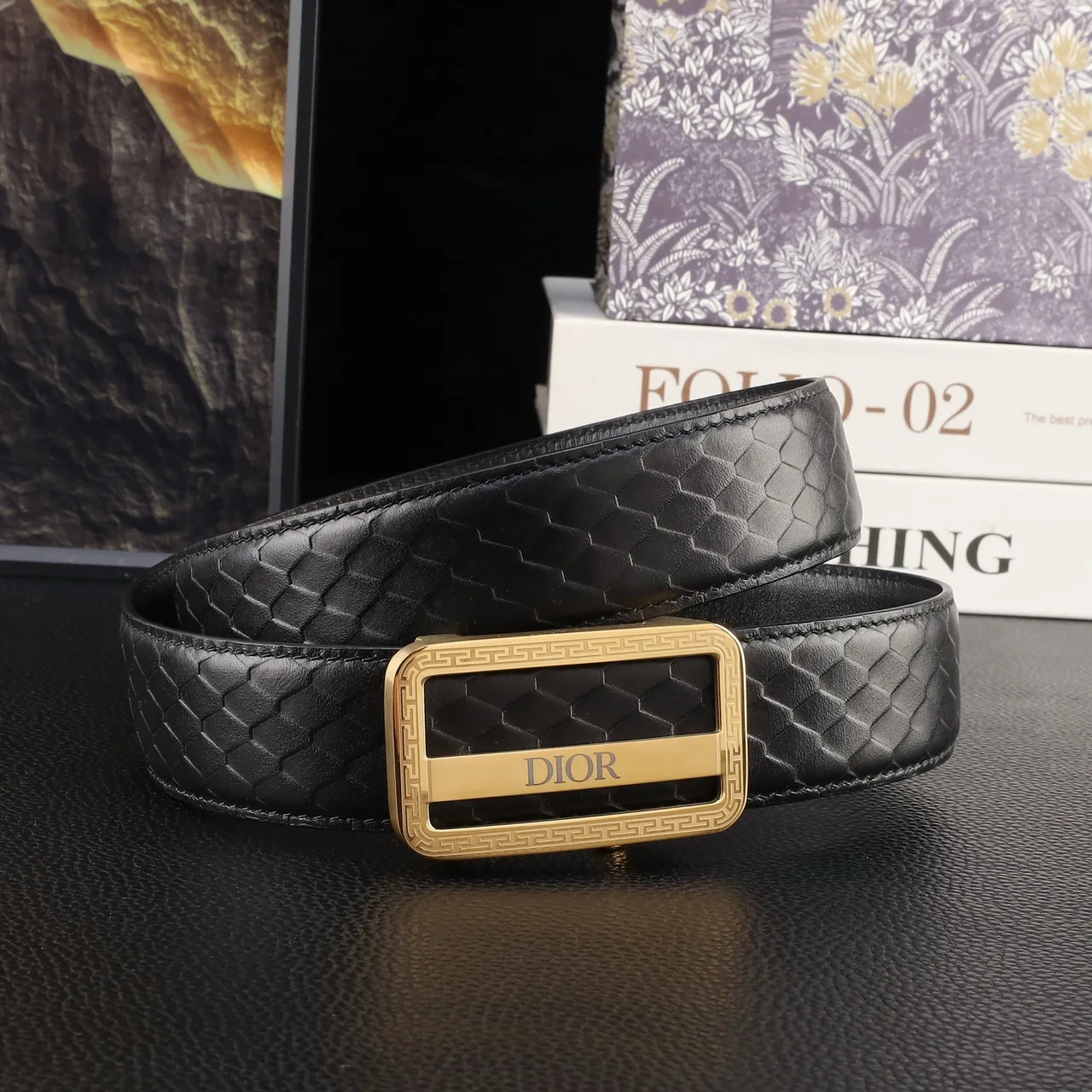 Dior Automatic Belt in Black · view 1