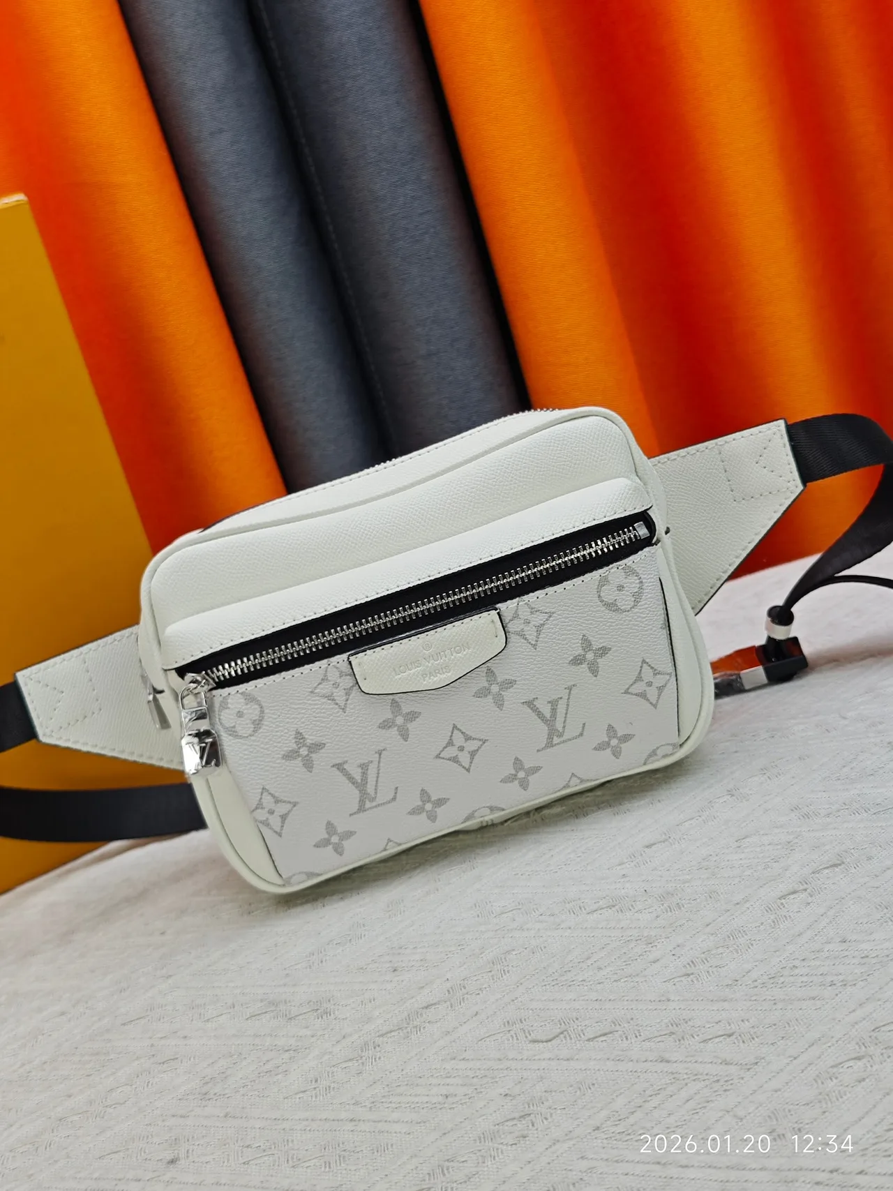 Louis Vuitton Canvas Belt Bag in White · view 1