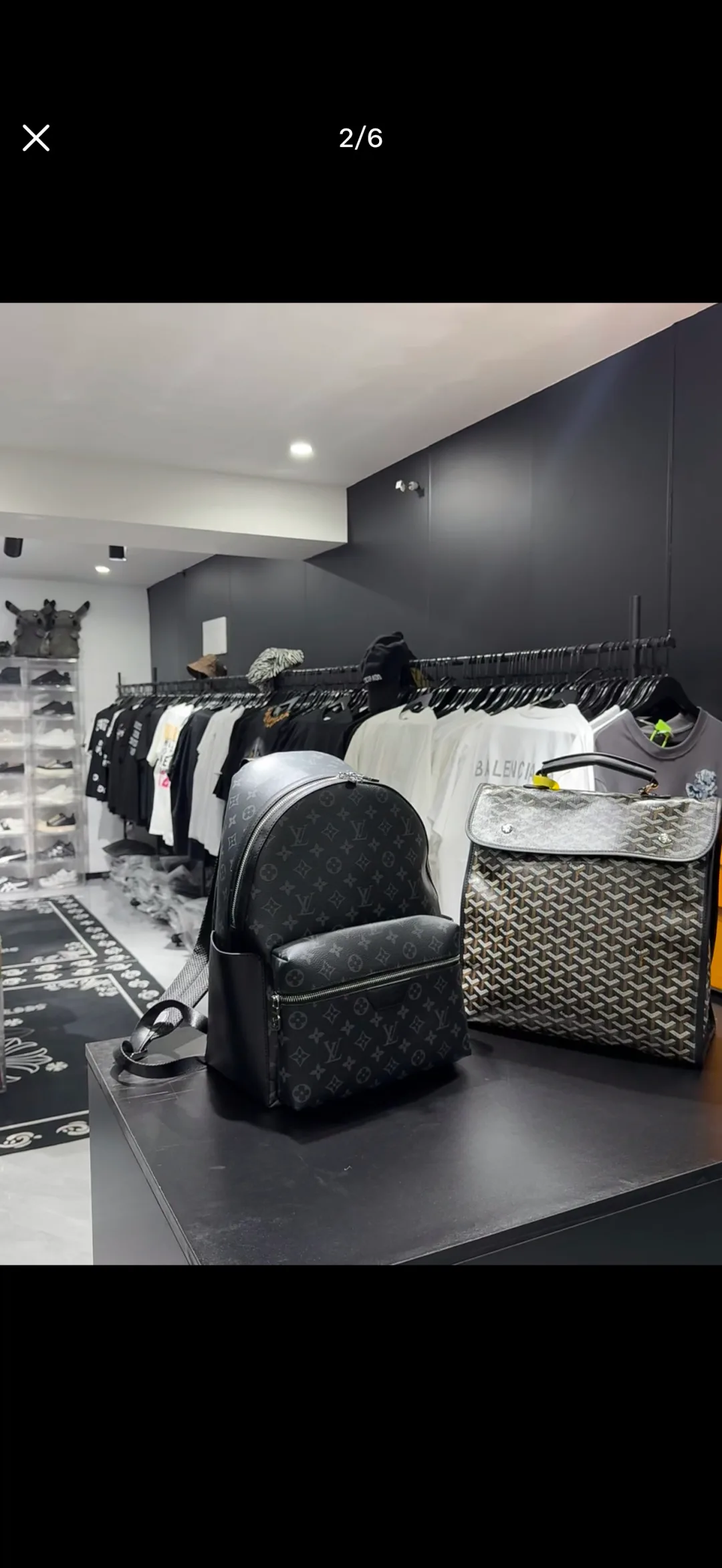 Louis Vuitton Quilted Backpack in Grey · view 1