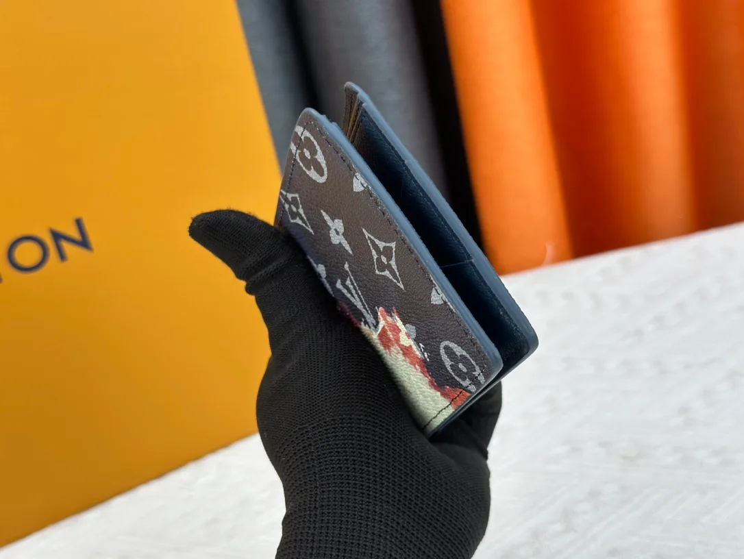 Louis Vuitton Canvas Wallet in Blue · view 4