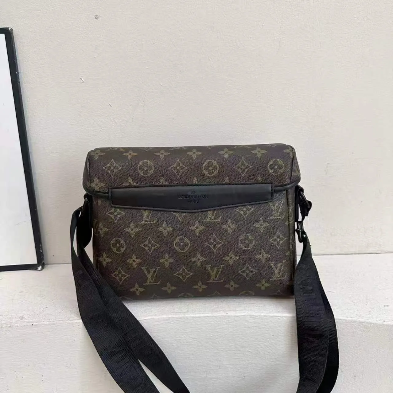 Louis Vuitton Monogram Messenger Bag in Black & Brown · view 5