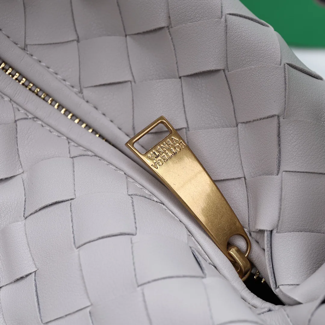 Bottega Veneta Sheepskin Woven Hobo Bag in White · view 7